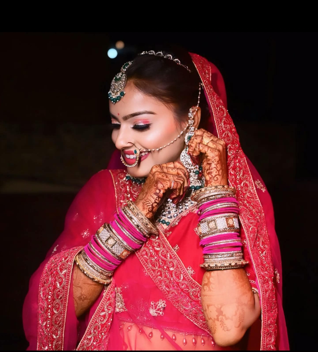 Red Bridal Look
